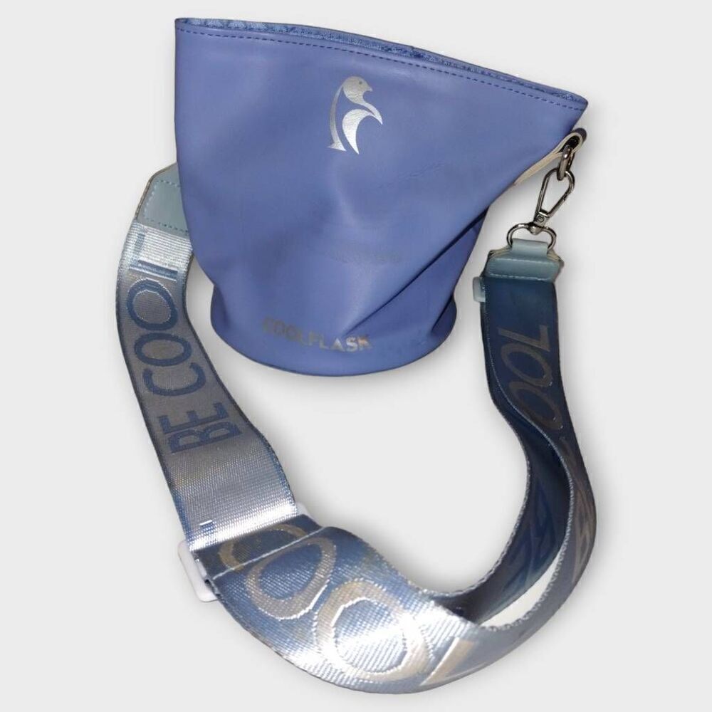 Penguin Be Cool Bag Blue Small Shoulder‎ Strap Bottle Can Cooler